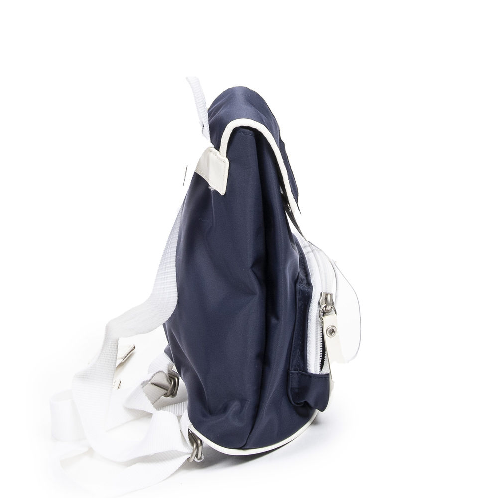 Burberry Mini Drawstring Backpack In Navy/White N… - image 4